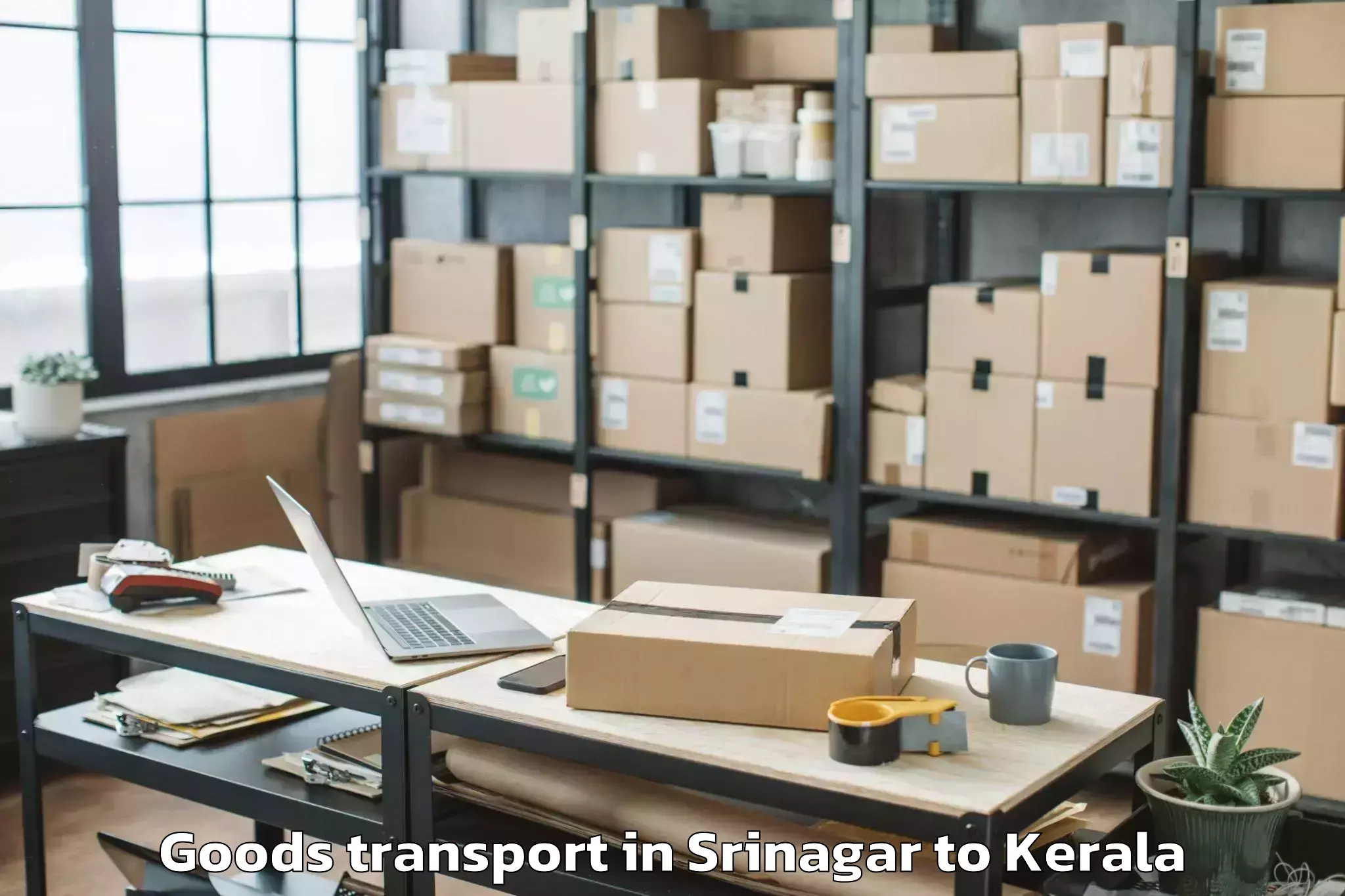 Professional Srinagar to Kanjirapally Goods Transport